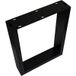 Gedotec FERRO-O Pied de banc en acier noir, 400 x 320 mm