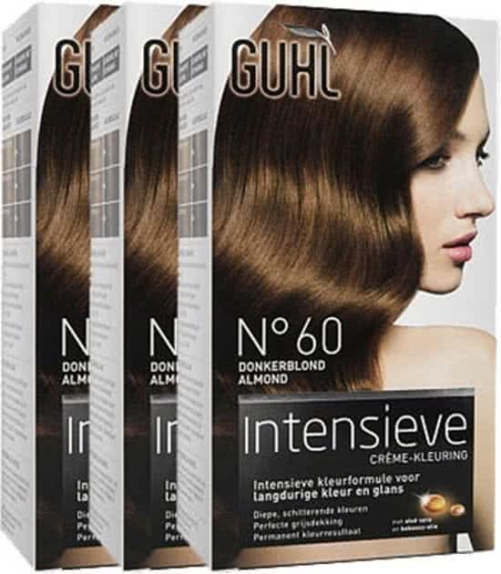 GUHL Haarverf Intensieve Creme-kleuring 60 Donkerblond Voordeelverpakking