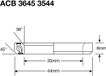Enduro ACB 3645 3544 SS - 440c Stainless (Angular Contact) - 35x44x5,5