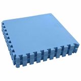 vidaXL Zwemgrondmat - 12 stuks - Blauw - 4,32 m² - EVA Schuim