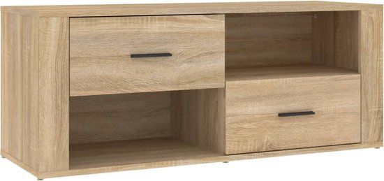 vidaXL TV-meubel Sonoma eiken 100x35x40 cm