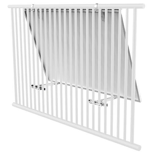 LEICKE ULL Balkon-krachtcentrale-houder voor alle zonnepanelen, robuuste aluminiumlegering, zonnepaneelhouder, leuning, balkonkrachtcentrale, bevestiging, verstelbare hoek, 0° of 15-30 graden
