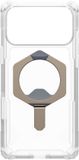 Urban Armor Gear Plasma XTE Backcover geschikt voor MagSafe geschikt voor iPhone 17 Pro - Clear Titanium