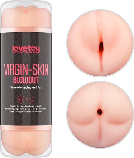 LoveToy Virgin-Skin Blowout Double Side Stroker - Vagina and Ass