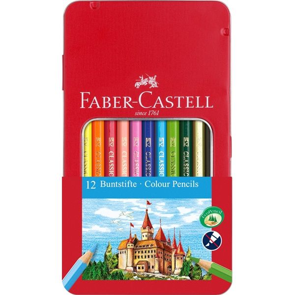 Faber-Castell 115801 Kleurpotloden - 12 stuks - Multicolor