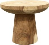 AVH-Collectie Bandung bijzettafel 70x70x50 cm Teak/Hout Grijs