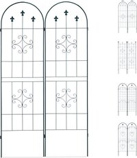 Relaxdays plantenklimrek - set van 2 - klimplantenrek - plantensteun - rankhulp D