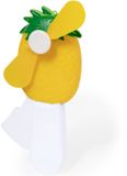 Merkloos Mini ventilator/handventilator Manhattan - ananas - Geel