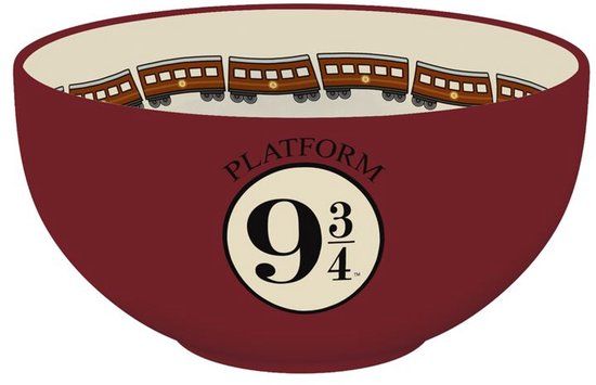 Harry Potter Platform 9 3/4 Mueslikom rood-beige Keramiek