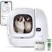 Petkit – Litière Automatique Autonettoyante Pour Grands Chats – Entrée Basse – Design Ouvert – Anti-odeurs – Capteurs De Sécurité – Bac À Déchets 7 L