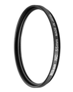 Nikon FTA08301 55mm Clear Camera Filter - Black - For Nikon DL24-500
