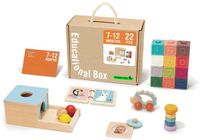 Tooky Toy Speelgoedbox - FSC Hout - 22-Delige Houten Speelset