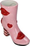 HD Collection Vaas Boot Lips Aardewerk Multi 19.5x8.5x23cm