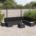 Prolenta Maison Exclusive - Tuinset met 8 zitplaatsen, zwart, van polyrotan