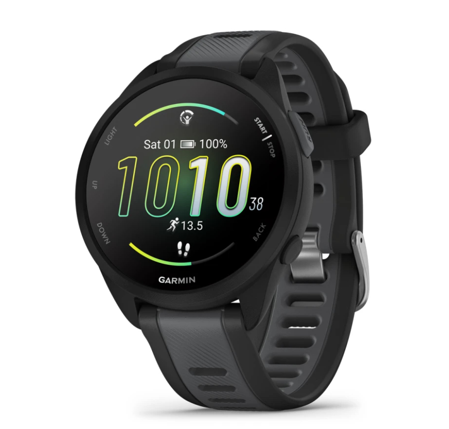 Garmin Forerunner 165 Smartwatch - 1.2" AMOLED Display - Black