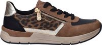 Rieker Sneakers Dames Bruin Maat 40