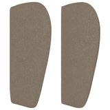 VidaXL Hoofdbord met randen Taupe