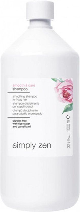 Simply Zen Smooth & Care Shampoo 1000ml - Unisex - Alle haartypes - Beschadigd haar