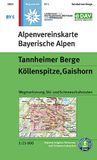 Tannheimer Deutscher Alpenverein e.V. Alpenvereinskarte Bayerische Alpen- Tannheimer Berge walk+ski Köllenspitze, Gaishorn