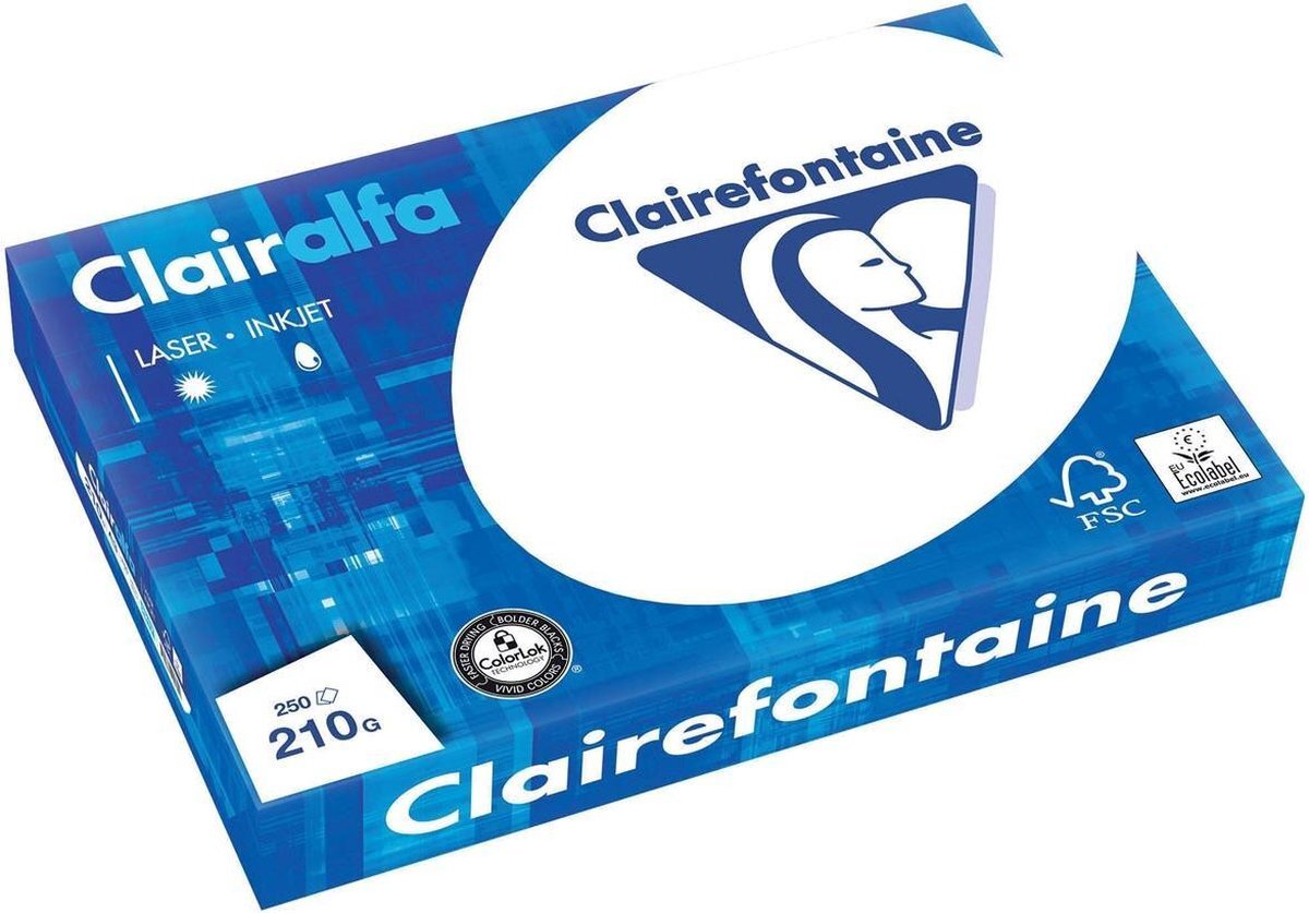 Clairefontaine CLAIRALFA PAPIER A3 210G 250V