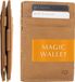 Garzini Portefeuille Heren, Leren Pasjeshouder RFID, Kaarthouder voor 10 Pasjes, Compacte Magic Wallet, Echt leer Portefeuille, Bruin