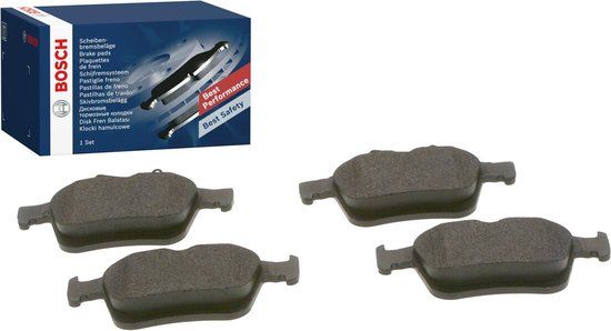 BOSCH 0986494659 Jeu de 4 plaquettes de frein à disque d'origine