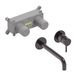 MAY Inbouw Wastafelmengkraan Stilo Eenhendel Incl. Inbouwbox Geborsteld Carbon Black PVD