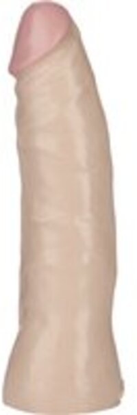 Doc Johnson Thin Natural Dildo - Met Vac U Lock - Beige - 40mm