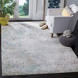 Safavieh Vintage geïnspireerd tapijt, MYS977, geweven polyester, grijs/lichtblauw, 120 x 180 cm