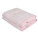 Badhanddoekenset, 2-delig, wit en roze