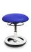 Topstar SU83BR0 kruk Sitness Bobby voor kinderen, standvoetring aluminium wit gelakt, stoffen bekleding blauw