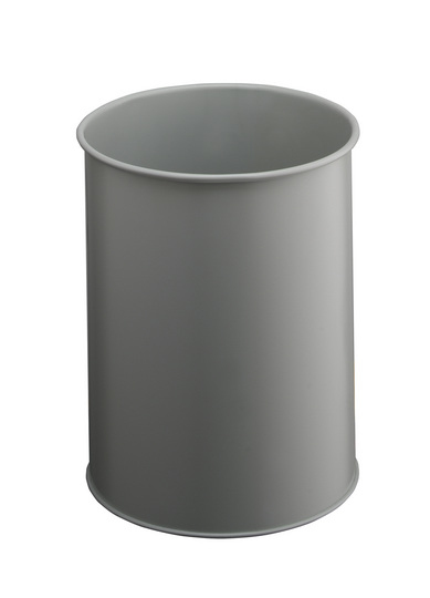 Durable Waste basket metal round 15