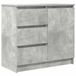 vidaXL Dressoir avec tiroir, gris béton, 71x35x65 cm, panneau de particules