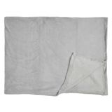 HOME DECO FACTORY TX0113 Microfiber Blanket Light Gray 120x150 cm