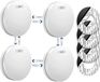 SAVS SM11R4 Détecteur de fumée sans fil connectable 4-pack
