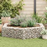 vidaXL Gabion plantenbak verhoogd zeshoekig 200x173x40 cm