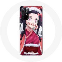 Maniacase Hoesje voor Xiaomi Redmi Note 11s 5G Anime Demon Slayer Kamado Nezuko Eerste Kerstdag 2024
