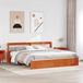 Maison Exclusive Lit exclusif avec étagère intégrée, finition bois ciré couleur miel, dimensions 180 x 200 cm, en bois massif de pin