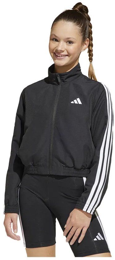 Adidas Essentials Climacool Jas Zwart 13-14 Years Meisje