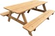 AXI Jean Picknicktafel van hout Thermowood 180 x 150 cm – Bruin – FSC 100% hout – FSC Thermowood Hemlock - Tafel en Banken – Tuintafel 6 Persoons