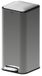 5Five Prullenbak/pedaalemmer Delta - titanium - metaal - 30 liter - 35 x 29 x 63 cm - keuken afvalbak - vierkant