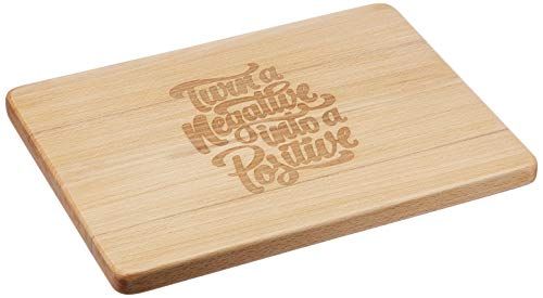 Engraved House Positive Beukenhout Cutting Board