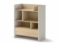 CONCEPTION PRO Bibliothèque 108 cm cachemire/chêne nagano