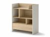 CONCEPTION PRO Bibliothèque 108 cm cachemire/chêne nagano
