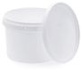 BenBow Seau avec couvercle 0,5L x100 Blanc