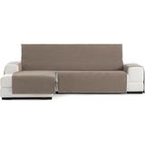 ECOMMERC3 Chaiselong Bankhoes voor links, elastisch, normale linkerkant voor rugleuning, zitting en armleuningen, taupe