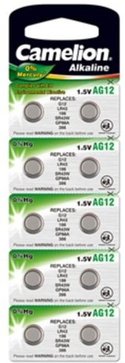 Camelion LR43 (AG12) alkaline 10-pack