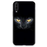 Beschermhoes Wiko Beschermhoes voor Wiko View 4, motief: kat, zwart