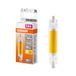 OSRAM LED Slim Line slanke meerkleurige LED-lamp met R7s retrofit-sokkel, 4,5 W / 470 lm, helder, warm wit licht met 2700 K, niet dimbaar, IP20, loodvrij glas, 16 mm diameter.