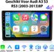 Junsun Autoradio Geschikt Voor Audi A3 S3 RS3 (2003-2013)8P - 6GB+128GB - Achteruitrijcamera - Draadloze CarPlay & Android Auto - GPS-Navigatie - Bluetooth - 9 Inch TouchScreen - WIFI & 4G - SWC - RDS - USB